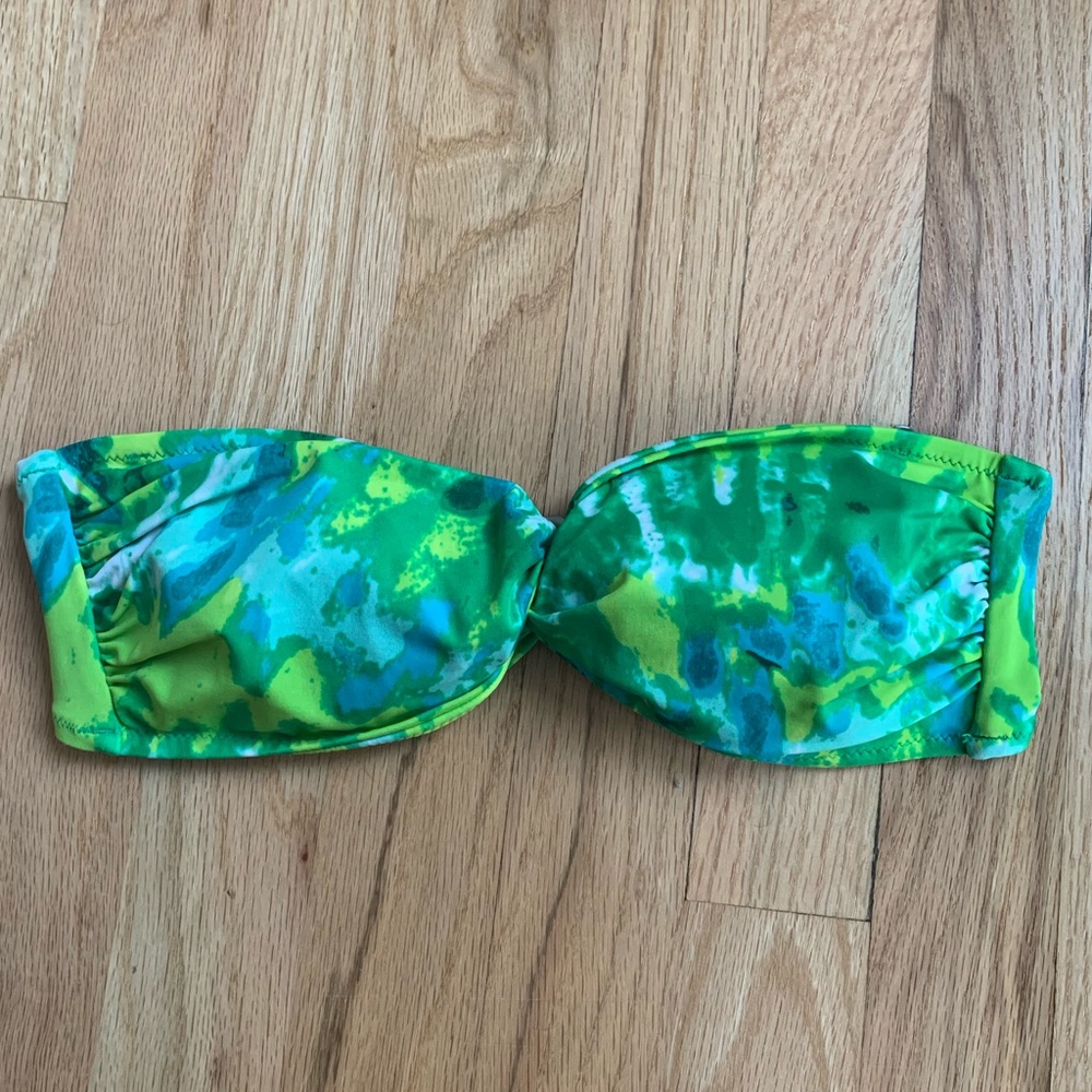 Green Victoria’s Secret Bandeau Swim Top